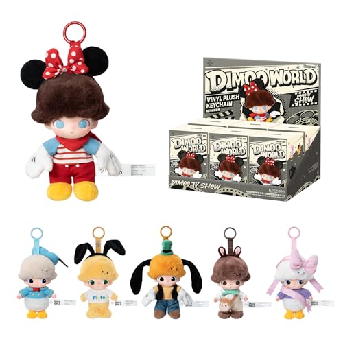 POP MART DIMOO WORLD × DISNEY Series-Vinyl Plush Keychain Blind B...