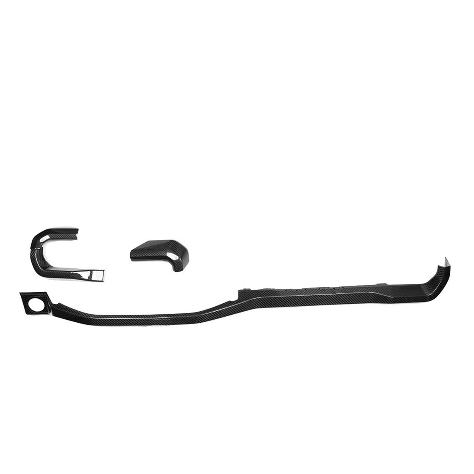Interior Trim for F150 for Raptor for F 150 for Lariat 2024 2025 Interior Central Dashboard Panel Cover Trim Strip LHD Cover Trim Sticker(Glossy Carbon)