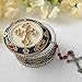 FASHIONCRAFT Golden Cross Rosary Box - 2.75” Trinket Box for Rosary Beads, Keepsakes, Small Jewelry and Mementos