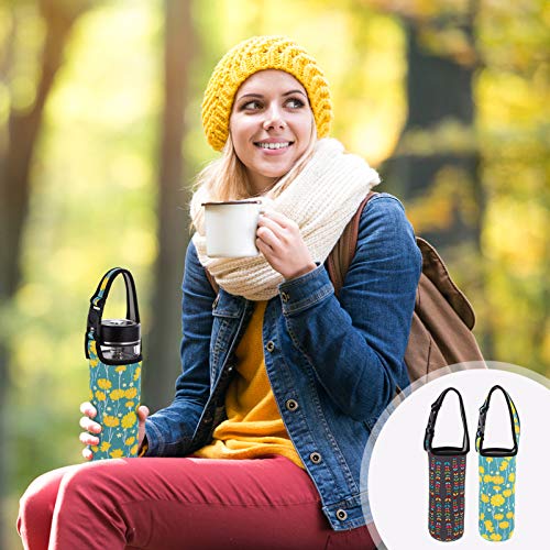 Hemoton 2 peças de pano de vidro para garrafa de água e garrafa de água com isolamento térmico para