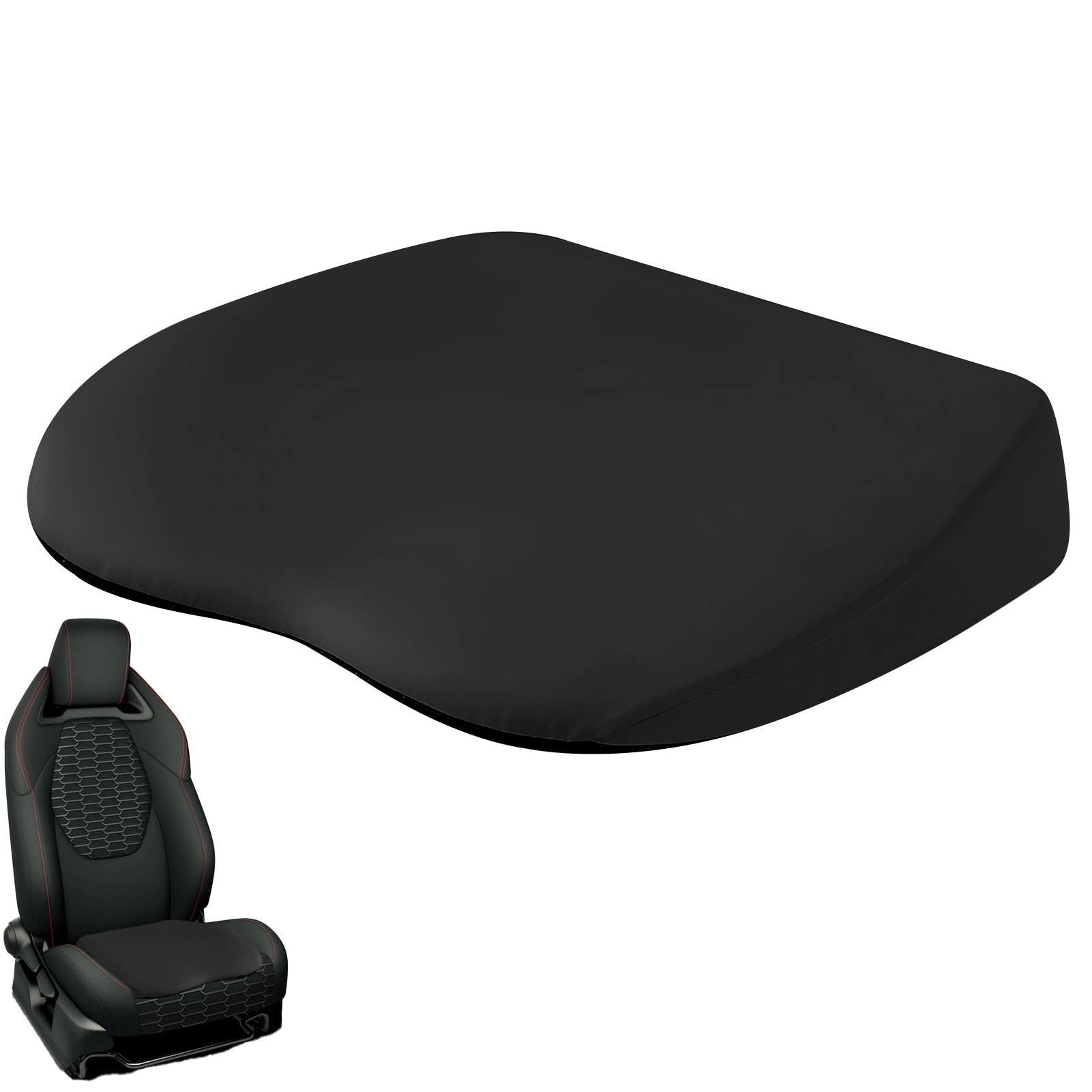 Cojín de asiento para conductor de asiento de coche, cojines de asiento de coche para personas bajas, cojín elevador de coche, cojines de asiento de coche con memoria de rebote, alivia la fatiga,