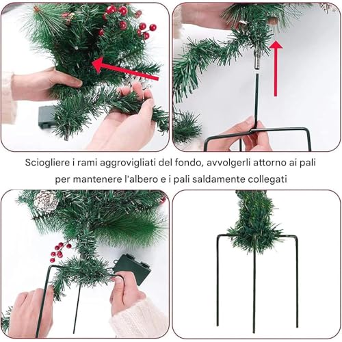 Soporte de caballete de Navidad iluminado para realzar macetas y esquinas oscuras 8