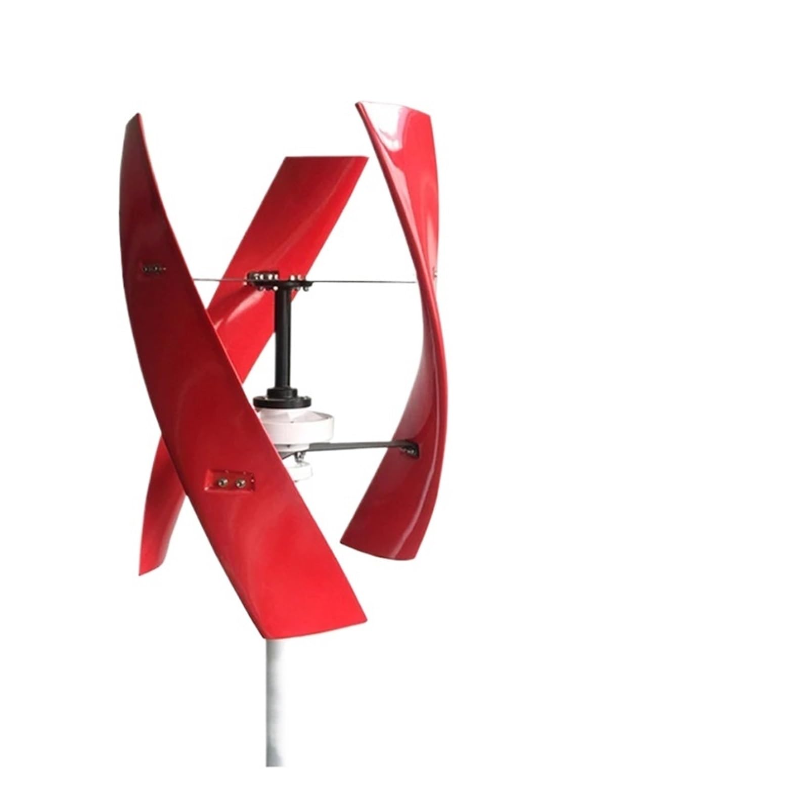 Wind Turbine Generator Kit, 10KW Vertical Wind Turbine nerator for Home 10000W 12V 24V 48V Low Noise Free Energry Windmill for Hybrid Solar Wind System(Red,48V_10KW)
