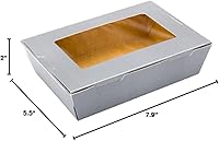 Vista 17 de Restaurantware Cafe Vision - Cajas desechables de 42 onzas para llevar, 200 cajas de papel para alimentos, bloqueo de bisagra, resistente a