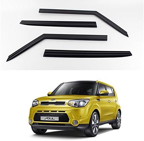 K-Musculo JL JIA LE KD Smoke Window Vent Sun Visors Rain Guards for Kia Soul 2014-2019 (K901-135)