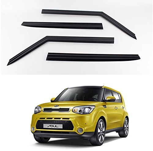 K-Musculo JL JIA LE KD Smoke Window Vent Sun Visors Rain Guards for Kia Soul 2014-2019 (K901-135)