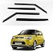 KD Smoke Window Vent Sun Visors Rain Guards for Kia Soul 2014-2017 Out Channel Visor(K-901-135)