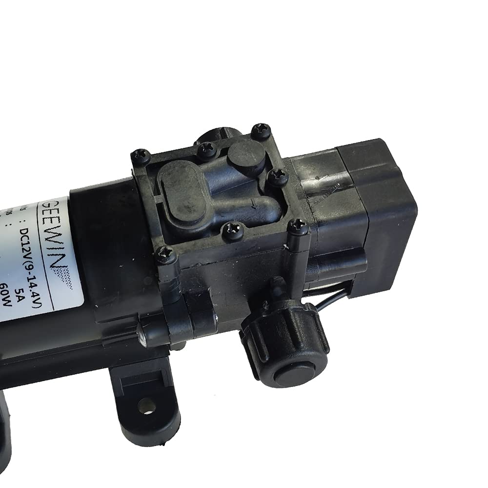 DC12 V 100PSI 4.0L/m Fresh Water High Pressure Diaphragm Self Priming Pump with Pressure Switch Caravan/Boat/RV/Garden/Vehicle Cleaning/Motorhome GEiNNOVA