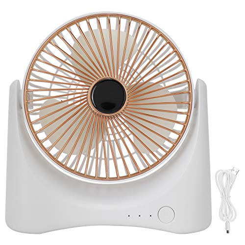 Ventilador eléctrico de escritorio, ventilador eléctrico portátil de escritorio, ventilador recargable USB de 3 aspas, ligero y duradero, enfriamiento rápido, adecuado para la oficina al aire libre, d Cover