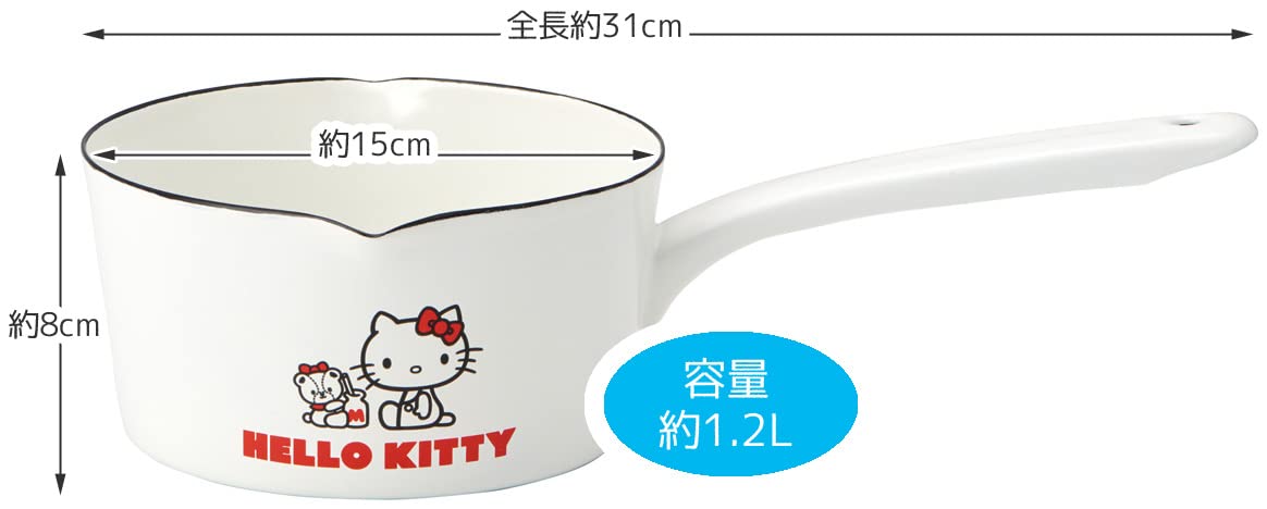 Amazon｜スケーター(Skater) ホーロー 両口 ミルクパン 15cm 1.2L