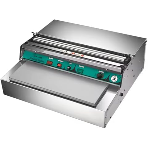 VOTOER Heating Film Sealing Machine, Hand Food Wrap Film Dispenser Wrapper Wrapping Machine for Fruit Tray Food Packaging, 18 inch Cover