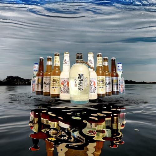Pack Bebidas 'JAPAN ATTRACTION' x 11-1 x Sake Taruzake 720ml - 3 x Cerveza Kirin 330ml - 3 x Cerveza Asahi 330ml - 2 x Cerveza Sapporo 330ml - 2 x Ramune 200ml
