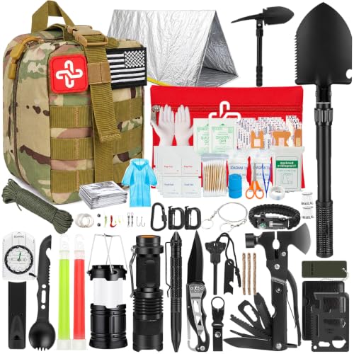 250Pcs Survival Gear First Aid Kit with Bag