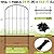 Decorative Garden Fence 24in (H) x 10.5ft (L), 10 Panels No Dig Garden Fencing Animal Barrier for Dogs Rabbits Arched Flower Bed Edging, Metal Wire Border Panel for Outdoor Patio Yard Decor