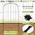 Decorative Garden Fence 24in (H) x 10.5ft (L), 10 Panels No Dig Garden Fencing Animal Barrier for Dogs Rabbits Arched Flower Bed Edging, Metal Wire Border Panel for Outdoor Patio Yard Decor
