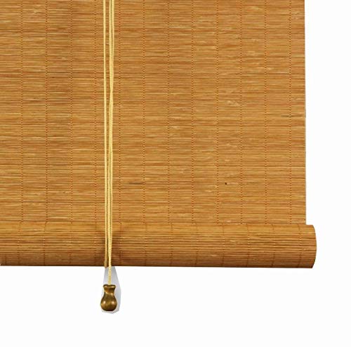 Roller Blind Bamboo Shade QIANDA With Side Pull Roll Up Blinds Curtain Window Room Darkening For Doors And Balconies, More Size Options (Size : 100cmx200cm) ZHANGAIZHEN