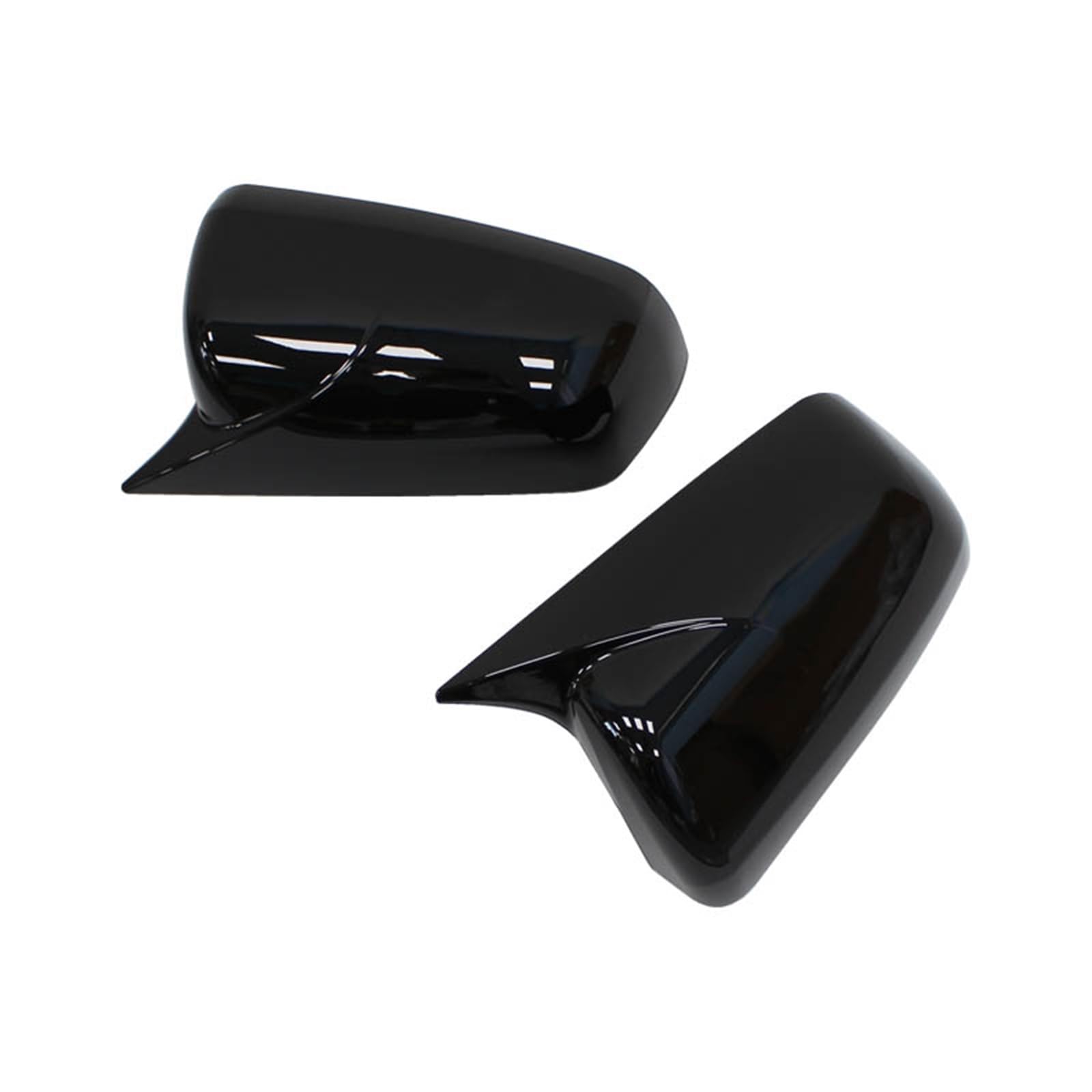 Side Wing Mirror Cover for for Lancer X 10 EX for EVO 2008-2012 Side Door Rearview Mirror Cover Cap Trim Shell Sticker(Gloss Black)