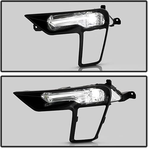 Miniatura 4 de ACANII - Para Ford Explorer 2018-2019 Estilo OE Luces antiniebla LED Parachoques Lámparas de conducción con interruptor y kits Par Izquierdo+Derecho