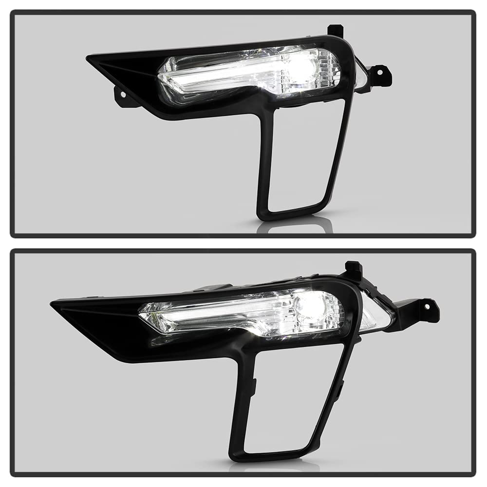 LED Fog Lights Kit For 2018-2019 Ford Explorer – Includes Bezel, Switch & Harness