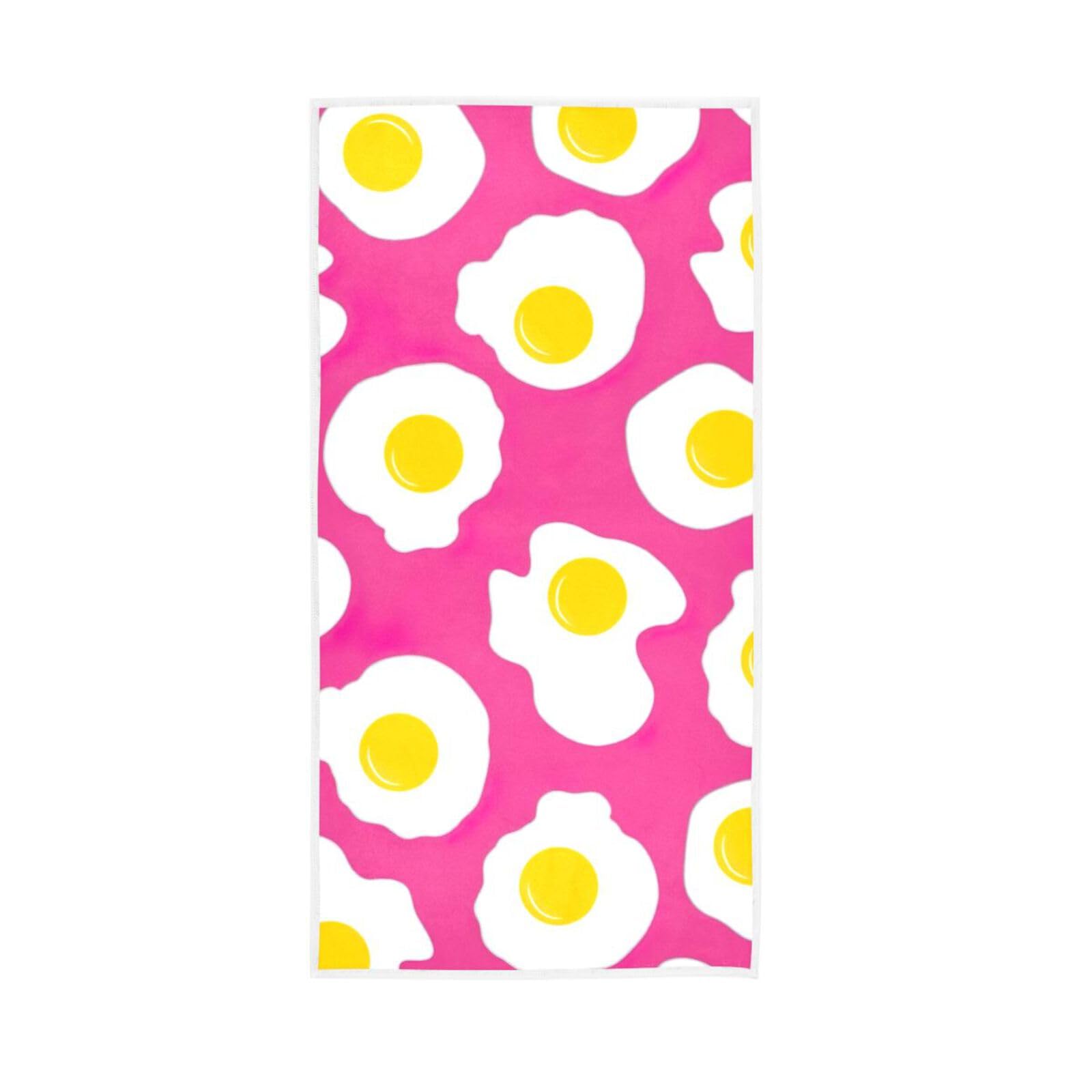 LSRCPD Food Tasty Breakfast Hand Towels for Kitchen, 15 x 30 Inches Absorbent Hand Towel, Spa Towels for Body Farmhouse Towels
