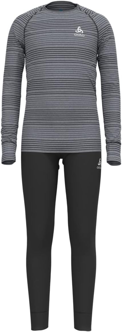 Odlo Thermounterwäsche Kinder Merino 200 I Winterleggings Und Langarm Thermoshirt Mädchen Jungen Juego de Capa Base para niños Unisex niños