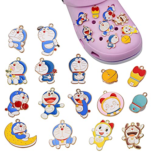 Disney Doraemon Charms for Crocs - Cute Anime Shoe Charms Pack for Teens Kids, Fits for Girls Boys Party Favors Birthday easter bag Filling Gifts (Doraemon Shoe Charm)