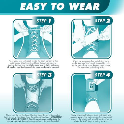 Best Ankle Support for Weak Ankles After 50: Complete Guide & Reviews 8 Med Spec ASO Ankle Stabilizer (Medium, White) – Ankle Brace for Sprained Ankle and Peroneal Tendonitis, Orthopedic Ankle Support for Men, Women, Adults, Teens and Kids, Sports Injury Recovery, 264004