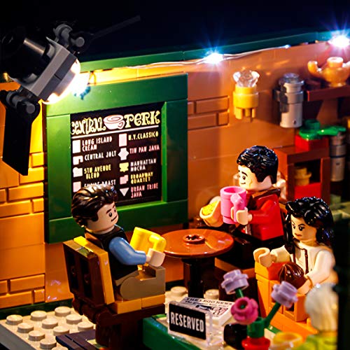 IIKA LED-Licht-Set für Lego Friends 21319 Central Perk Kaffee mit Fernbedienung, USB-betrieben (das Lego Modell nicht… – Bild 6