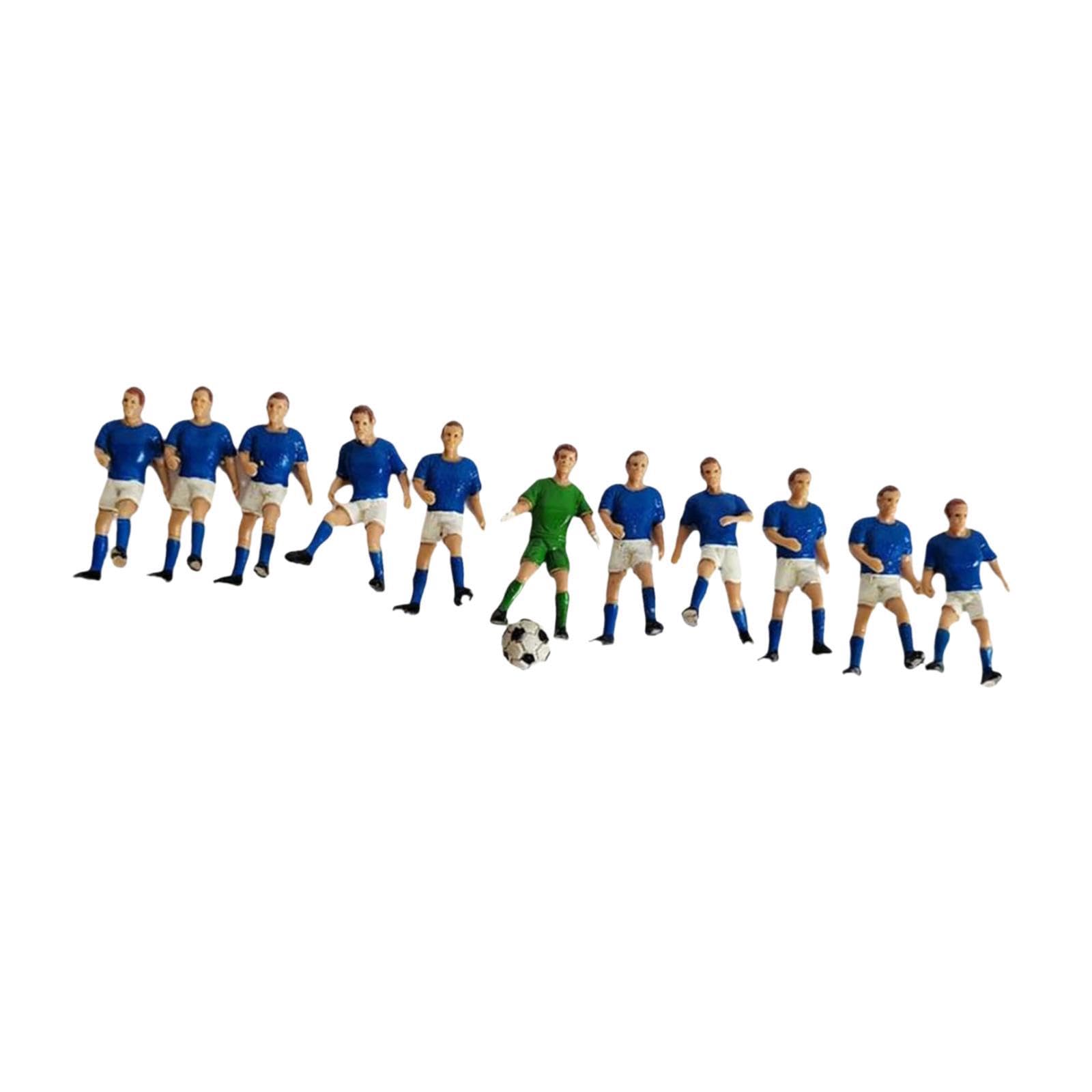 Amazon.co.jp: rockible 11個ミニサッカー選手フィギュアジオラマ