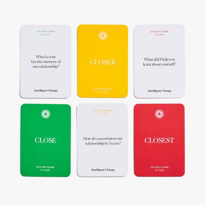 Miniatura 5 de Intelligent Change Obtenga tarjetas de conversación más cerca para parejas, Idea divertida para citas, Juego de cartas de citas, 100 Preguntas para