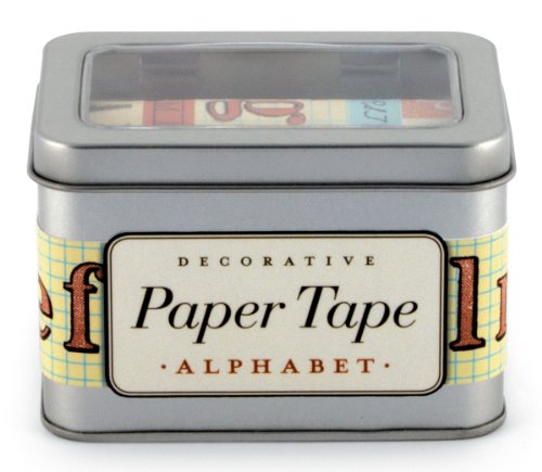 Cavallini Alphabet Decorative, 5 Assorted Rolls
