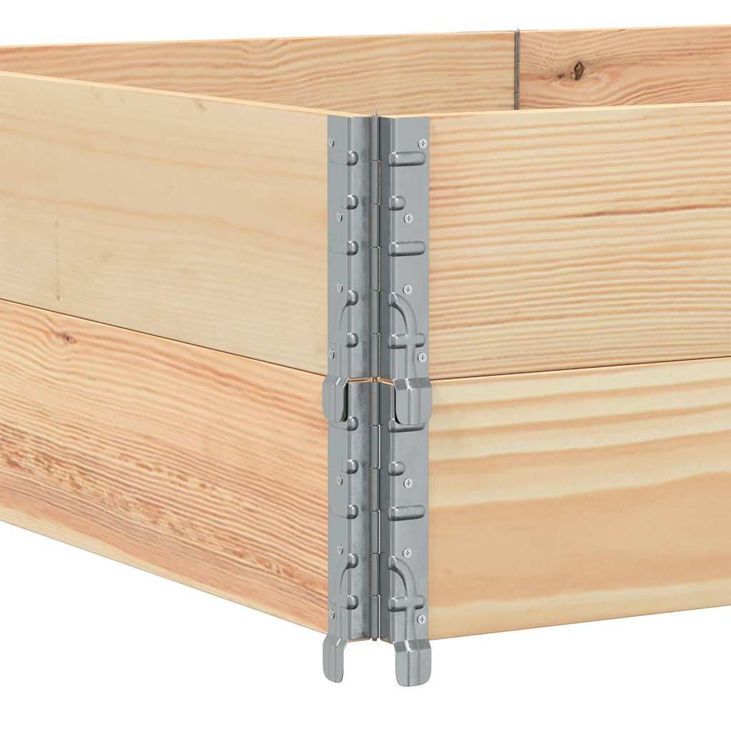 Paretali per Pallet 2 pz 150x100 cm in Legno di Pino,Commercio e Industria,Movimentazione di Materiali,Pianali di carico e Pallet,23.7kg-4010305