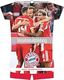 FC Bayern München 2027: Trikotkalender 34,1x42 cm mit 12 Fußballspieler-Fotografien, deutschem und englischem Kalendarium und Spiralbindung