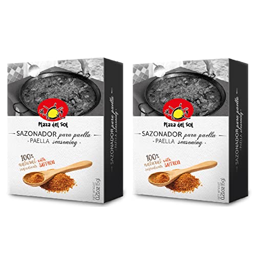 El Mejor Listado de Donde comprar paella - solo los mejores. 43 Plaza del Sol Sazonador para Paella 6 Gramos 2 Piezas