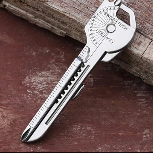 Image of 8-in-1 Keychain Multi Tool | Compact Portable Multitool Gadget for Hiking, Traveling, Camping, Picnic, Outdoor Sports, Pocket Utility Tool, Survival Gear