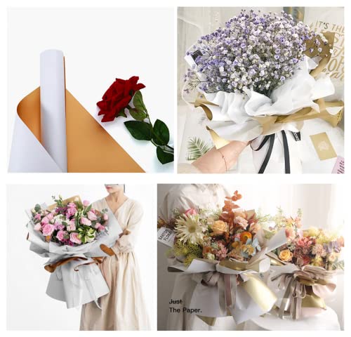 20 fogli a due colori doppia faccia Fiore Wrapping...
