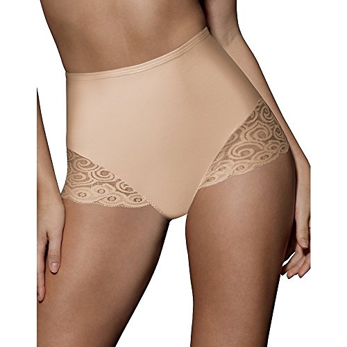 Bali Lace Inset Microfiber Briefs (Moderate Control) 2-Pack 2-Pack, 2 Beige, XX