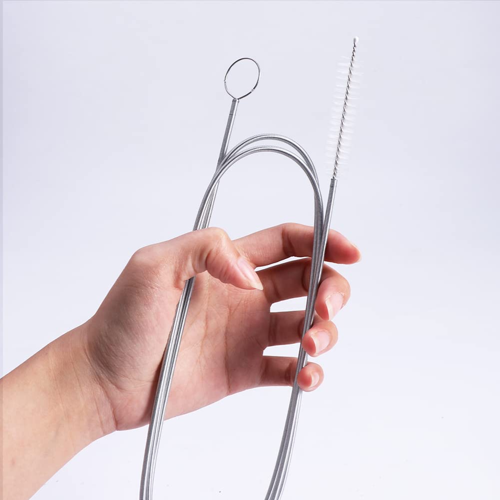 melebellot Confezione da 4 spazzole per pulizia, 150 cm/17 cm Spazzola per pulizia scarichi frigorifero/Spazzola per pulizia tubi del latte, per tubo dell'acquario, ugello per teiera, macchine per ca