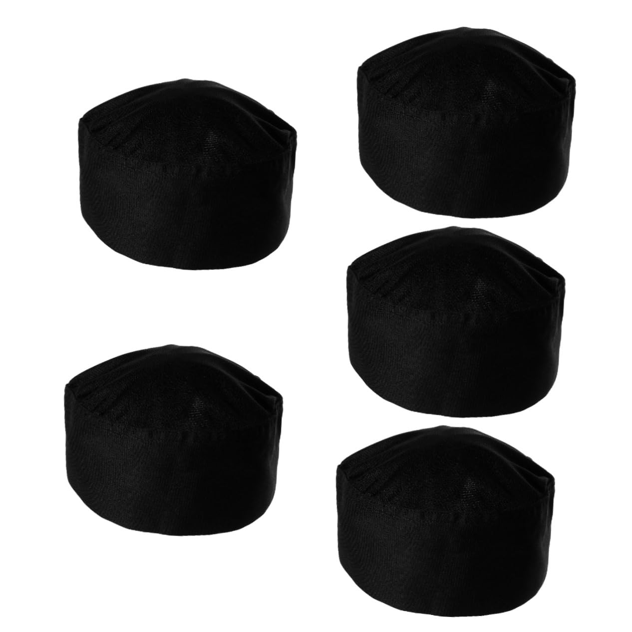 VALICLUD Sombrero de Cocinero Gorro de Chef Gorro de Cocina Gorro japonés Sombreros de Cocina Sí Sombrero de Uniforme de Cocinero Sombreros para Servir algodón Black