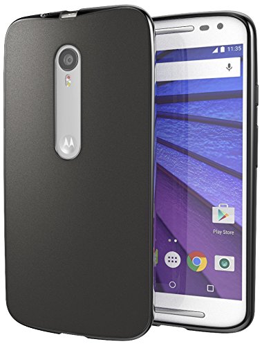 Motorola Moto G (3rd Generation) Case Cimo [Matte] Premium Slim Fit Flexible TPU Case for Motorola Moto G G3 (3rd Gen, 2015) - Black