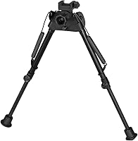 Vista 1 de Harris Engineering Picatinny Sporting BiPod con base con bisagras, 9-13 pulgadas, negro, S-LP SLP