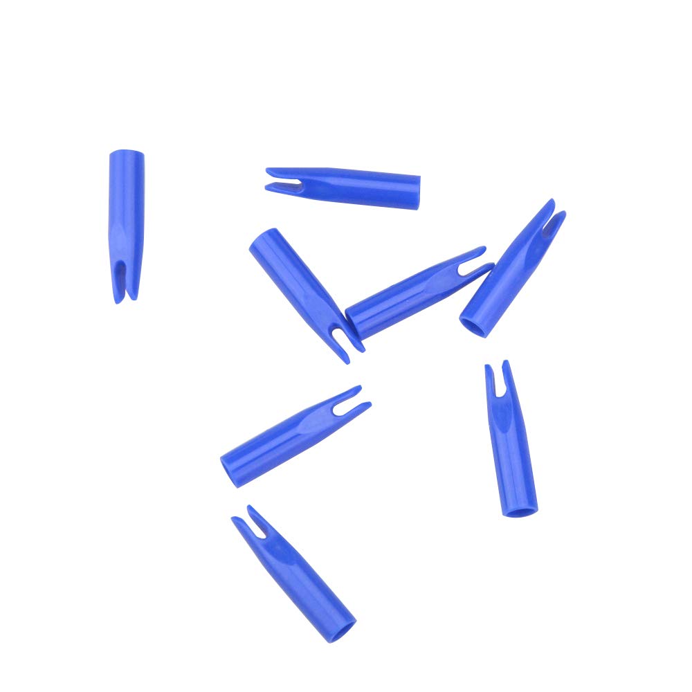 50 Stück Bogenschießen Pfeilnocken 5/16 - Kunststoff Nocken Für Holz-Pfeile