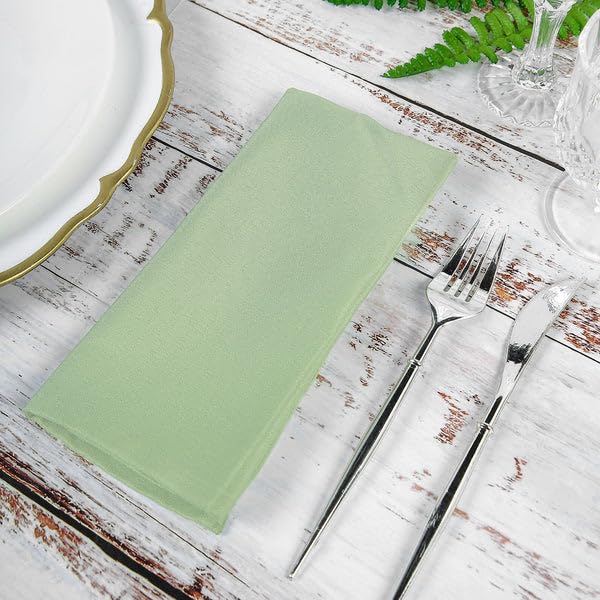 Servilletas de Tela Cuadradas Verde Salvia Pack x25 17" x 17" miniatura 2