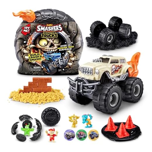 Smashers Monster Truck Surprise de ZURU, Skeleton Screecher, Boys, con 25 sorpresas, Collectible Monster Truck Surprise (Skeleton Screecher)