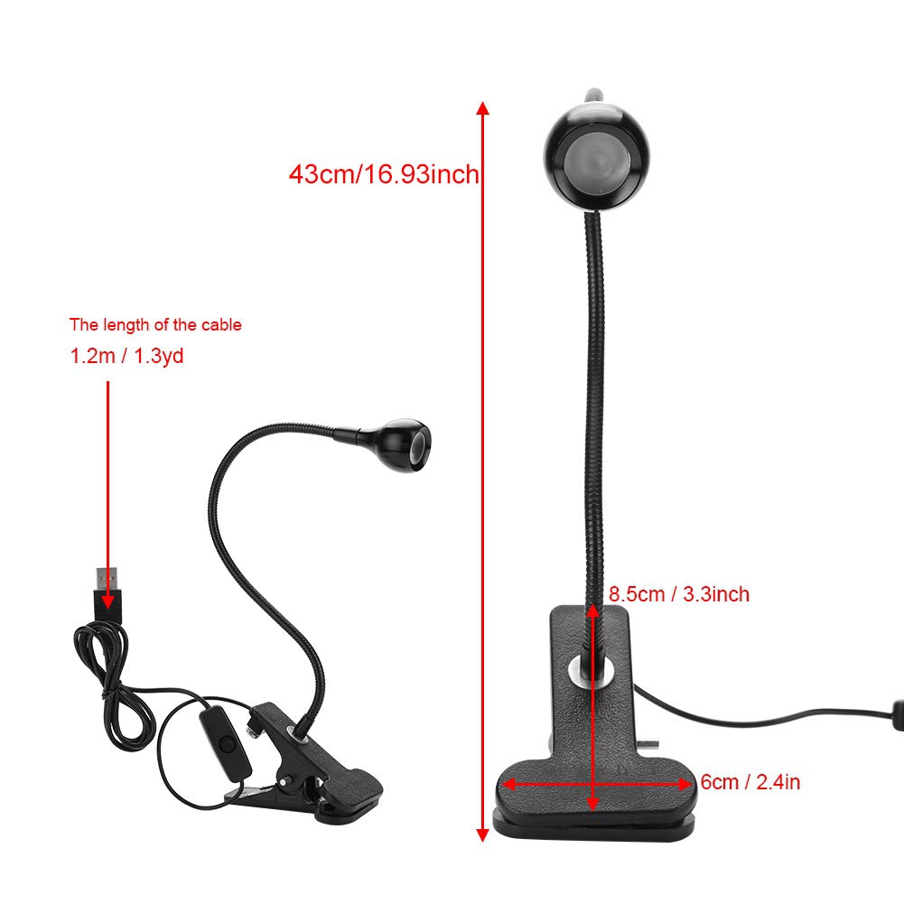 Lampa utwardzana klejem UV, zasilana przez USB, plug & play, 3 W, lampa UV LED, fioletowe światło, do naprawy narzędzi naprawczych do telefonów komórkowych, z klipsem i włącznikiem
