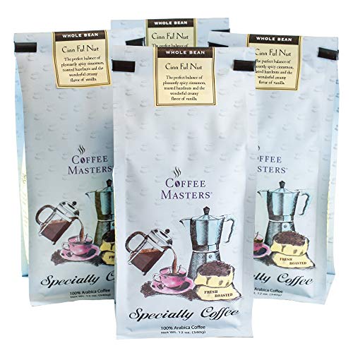 Coffee Masters Flavored Coffee, Cinn Ful Nut, Whole Bean, 12-Ounce Bags (Pack Of 4) #TOP15