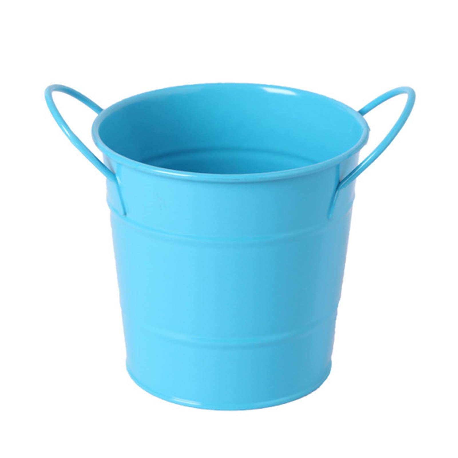 Tuxoiou Desk Organiser, Creative Iron Pen Pot, Durable Office Bucket for Stationery, Pens, Pencils & Makeup Brushes Dark Blue
