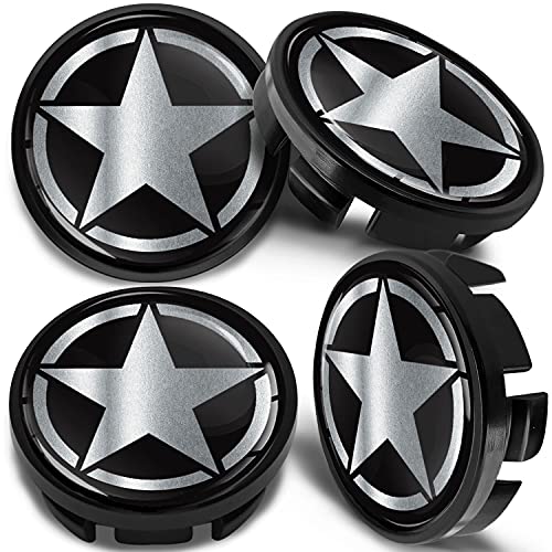 4 Coprimozzi In Lega Per Cerchi VW Con Teschio - Diametro 65mm, Compatibili Con 3B7 601 171 E 6U7 601 171, Antigraffio E Anti UV