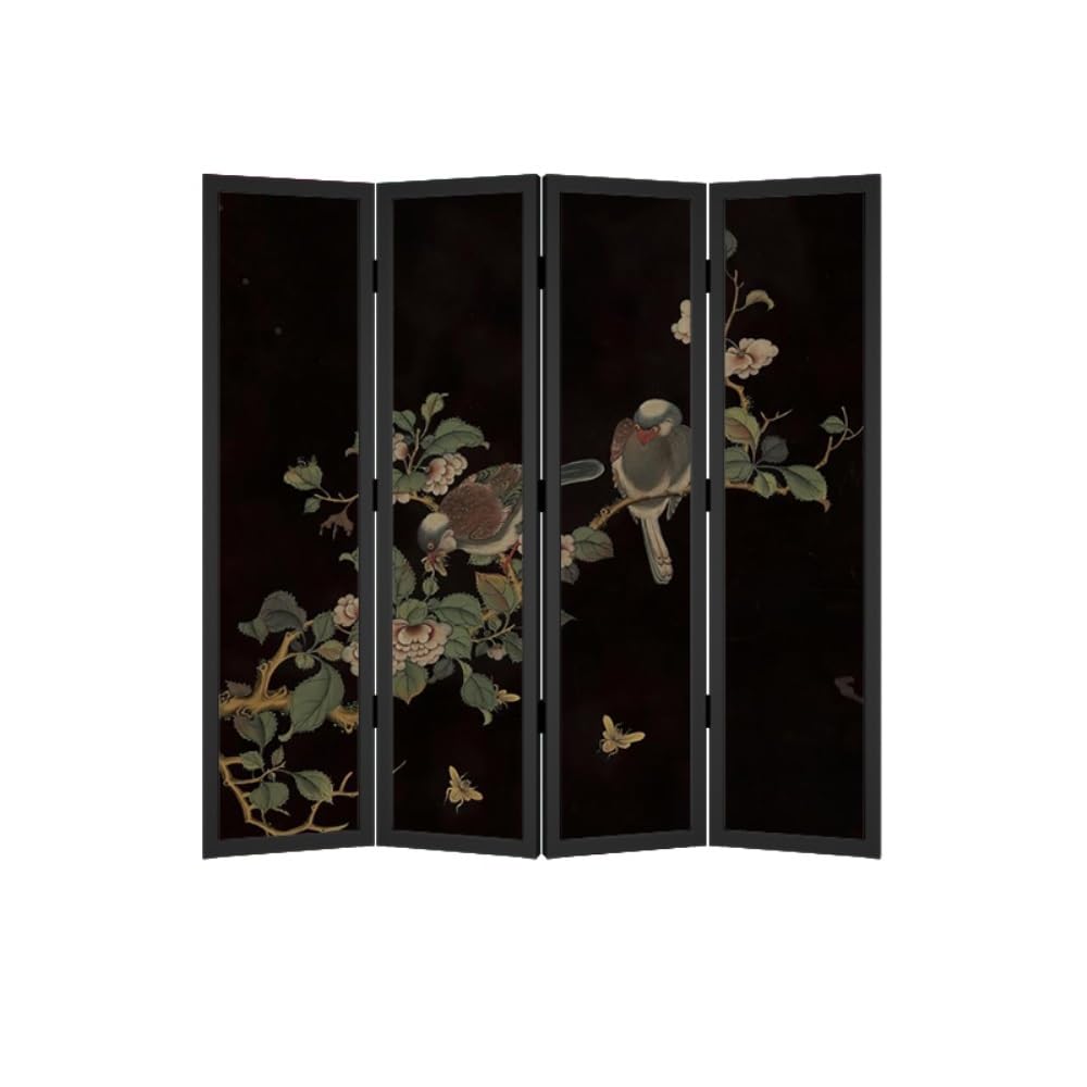 Room Divider Screens Home Retro Screen Partition Living Room Porch Entrance Foldable Movable Background Wall Decoration Folding