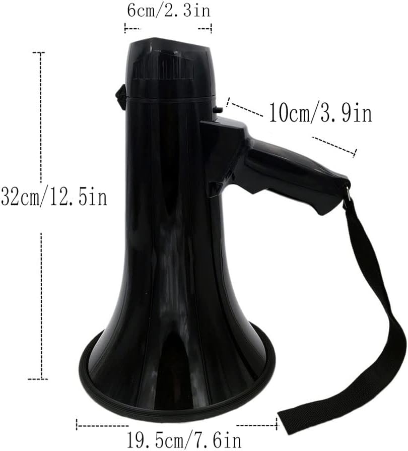 Megaphone USB Megaphone Speaker, 30W Portable Handheld Amplifier Recorder Megaphone Siren,Travel Guide Speech Teach Voice Amplifier Bullhorn Amplifiers